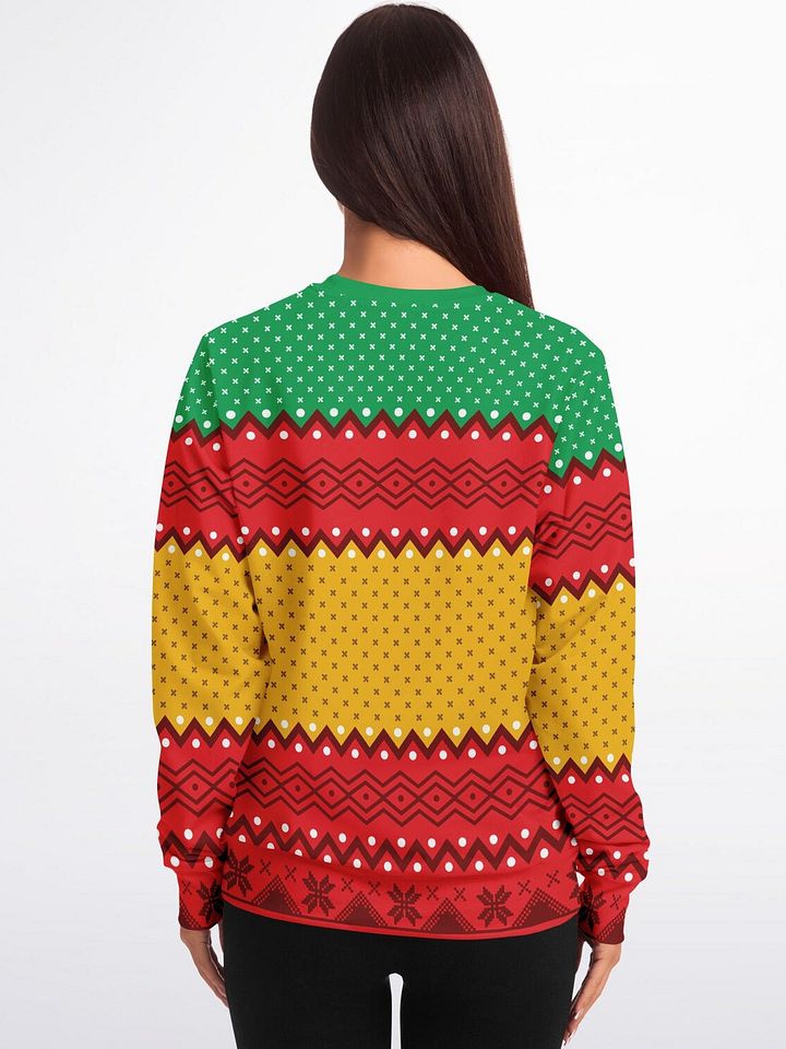 "Don't Touch My Present" Hedgehog Christmas Sweatshirt | Funny Holiday Gift Guard Sweater | Christmas Party Outfit product image (2)
