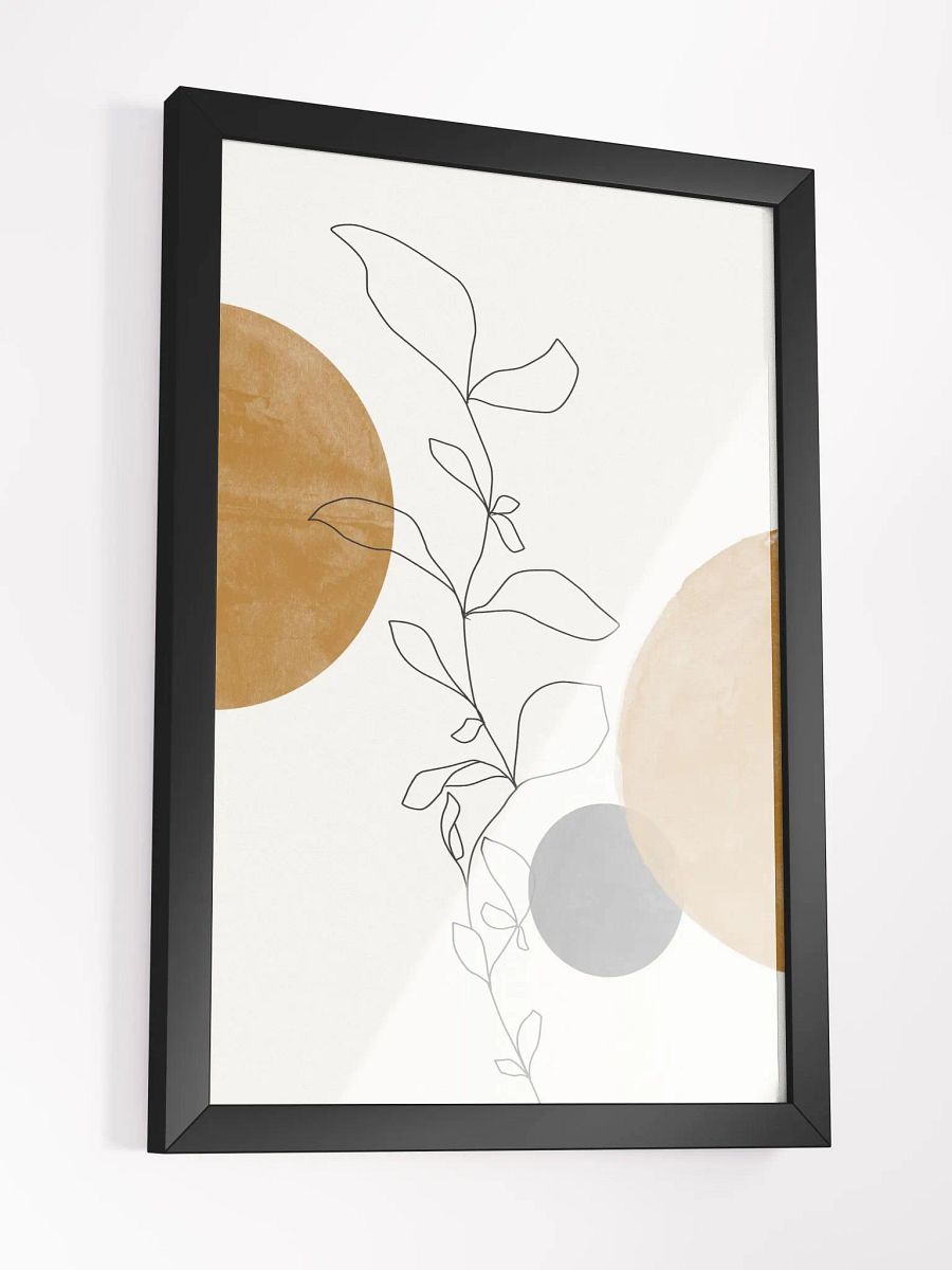 Modern Botanical Lines Framed Poster | Elegant Line Art for a Contemporary Touch product image (3)