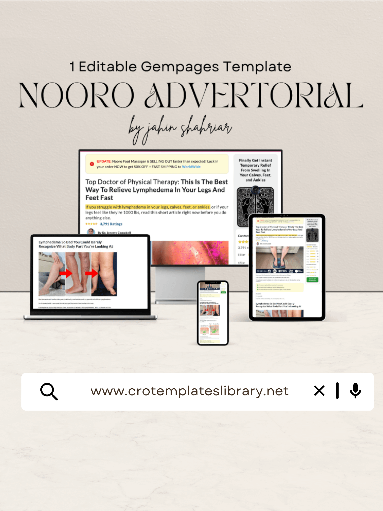 Nooro Gempages Advertorial Template product image (1)