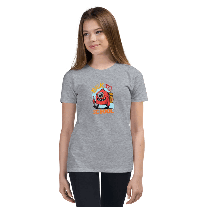 Cheerful Monster Back-to-School Youth T-Shirt product image (1)