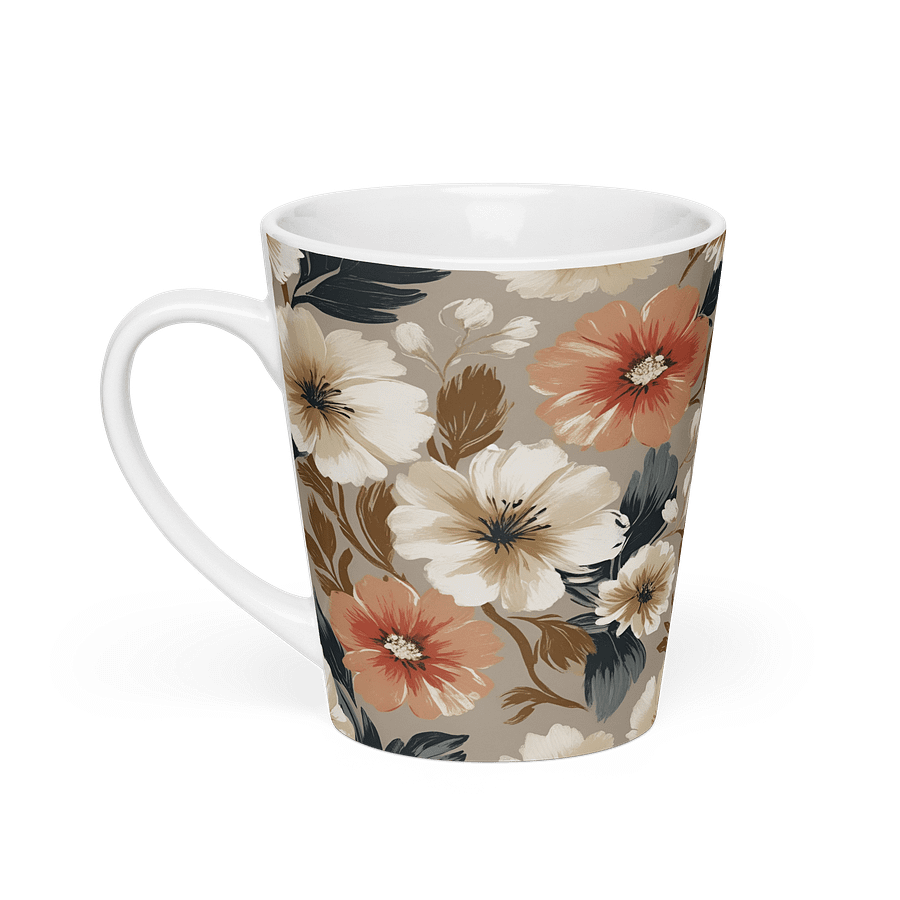 Blossom Brew: Floral Latte Mug product image (1)