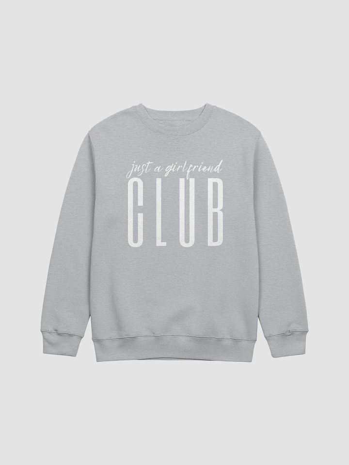 "Just a Girlfriend" CLUB Crewneck - WHITE (4 colors) product image (9)