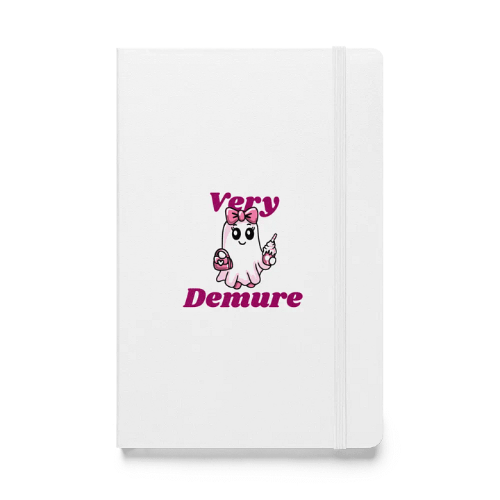 Very Demure Cute Ghost Hardcover Bound Lined Notebook product image (1)