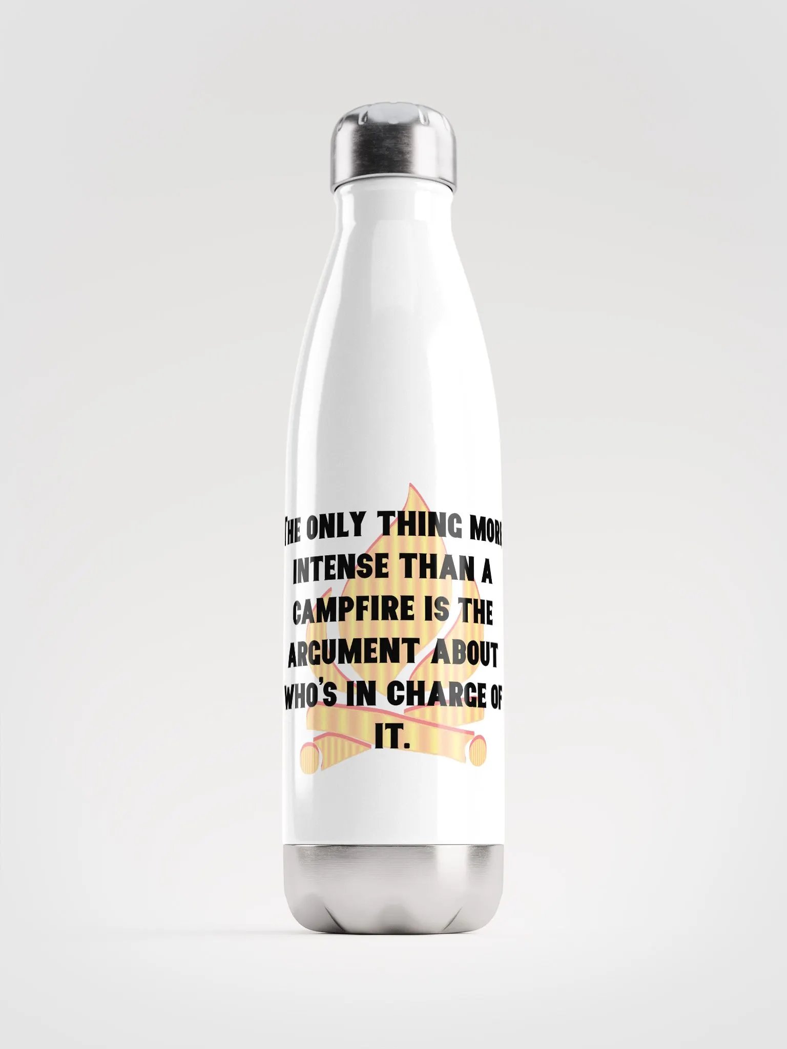 Campfire Message Stainless Steel Water Bottle product image (1)
