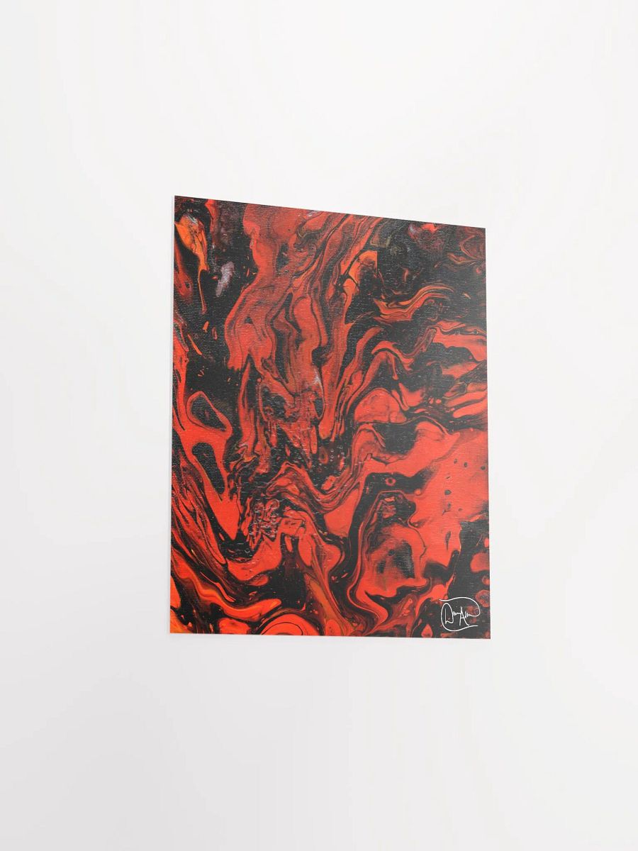 Demon In My Headphones Fluid Acrylic Print product image (3)