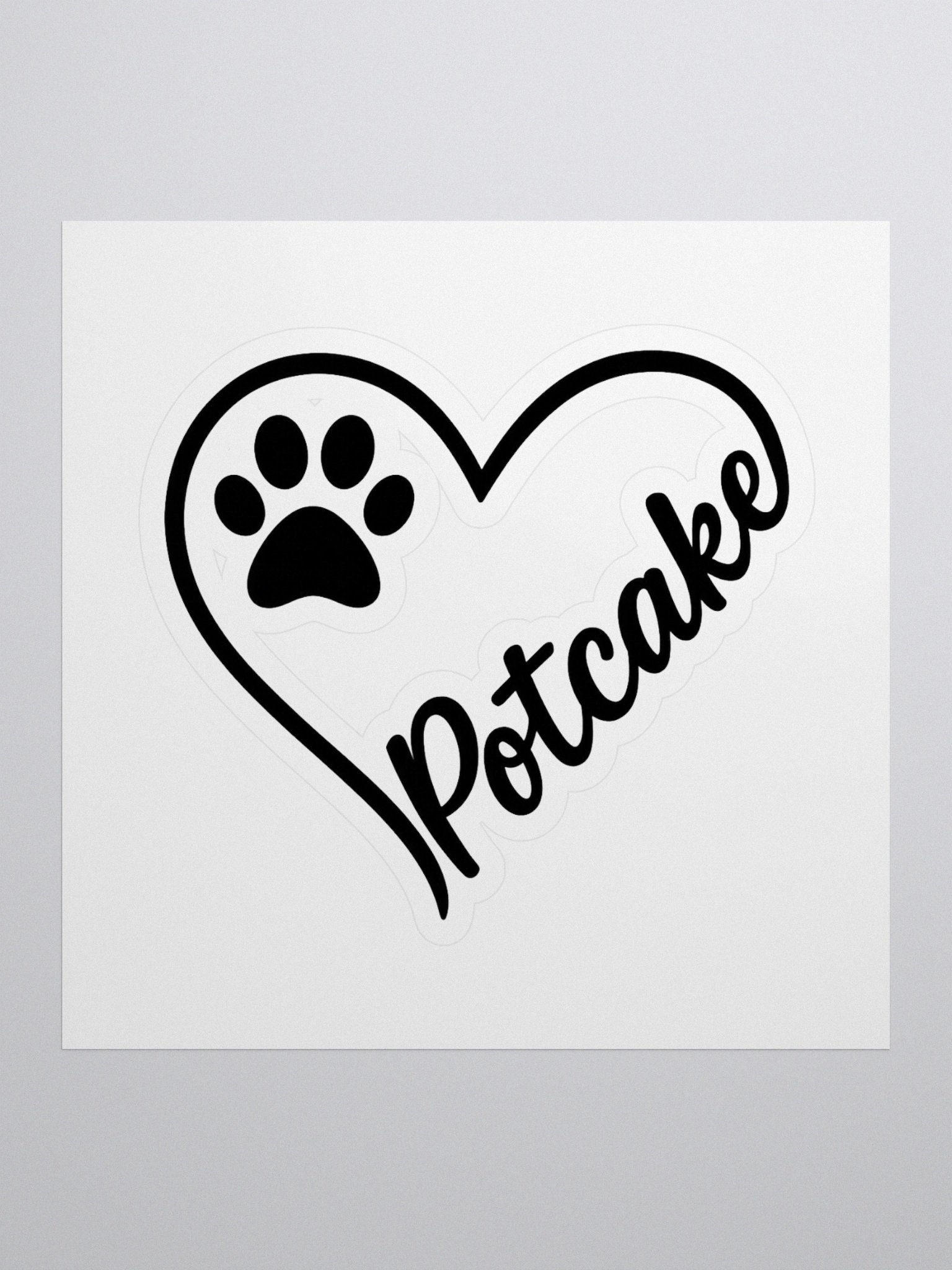 Potcake Love Sticker product image (1)
