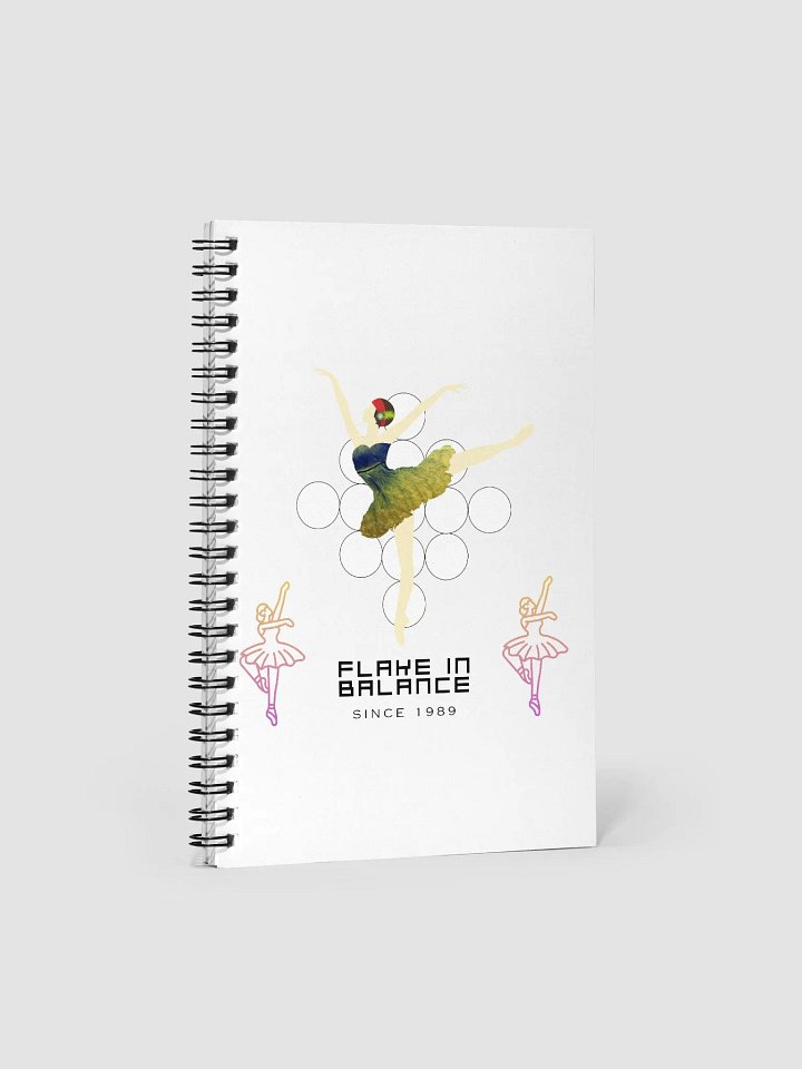 Flake in Balance spiral notebook product image (1)
