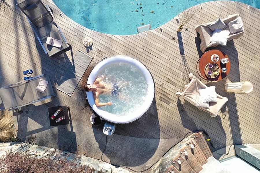 60059 Lay-z-Spa 77" x 26" Hollywood Airjet with LED (Portable Hot Tub Jacuzzi) product image (10)