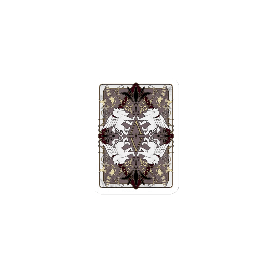 Verardi Famiglia Playing Card Back ✦ Die-Cut Magnets product image (1)