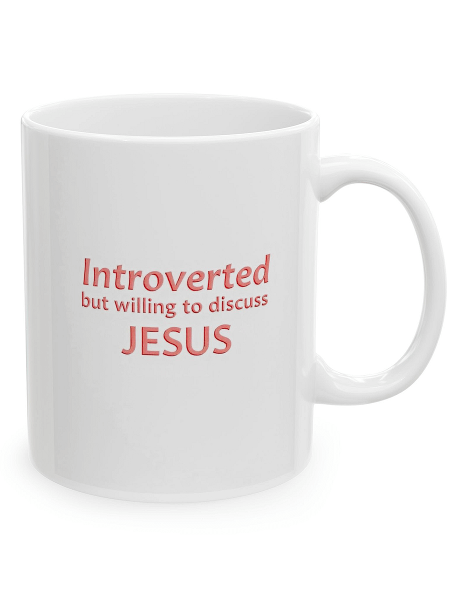 Introverted But Willing To Discuss Jesus Mug product image (1)