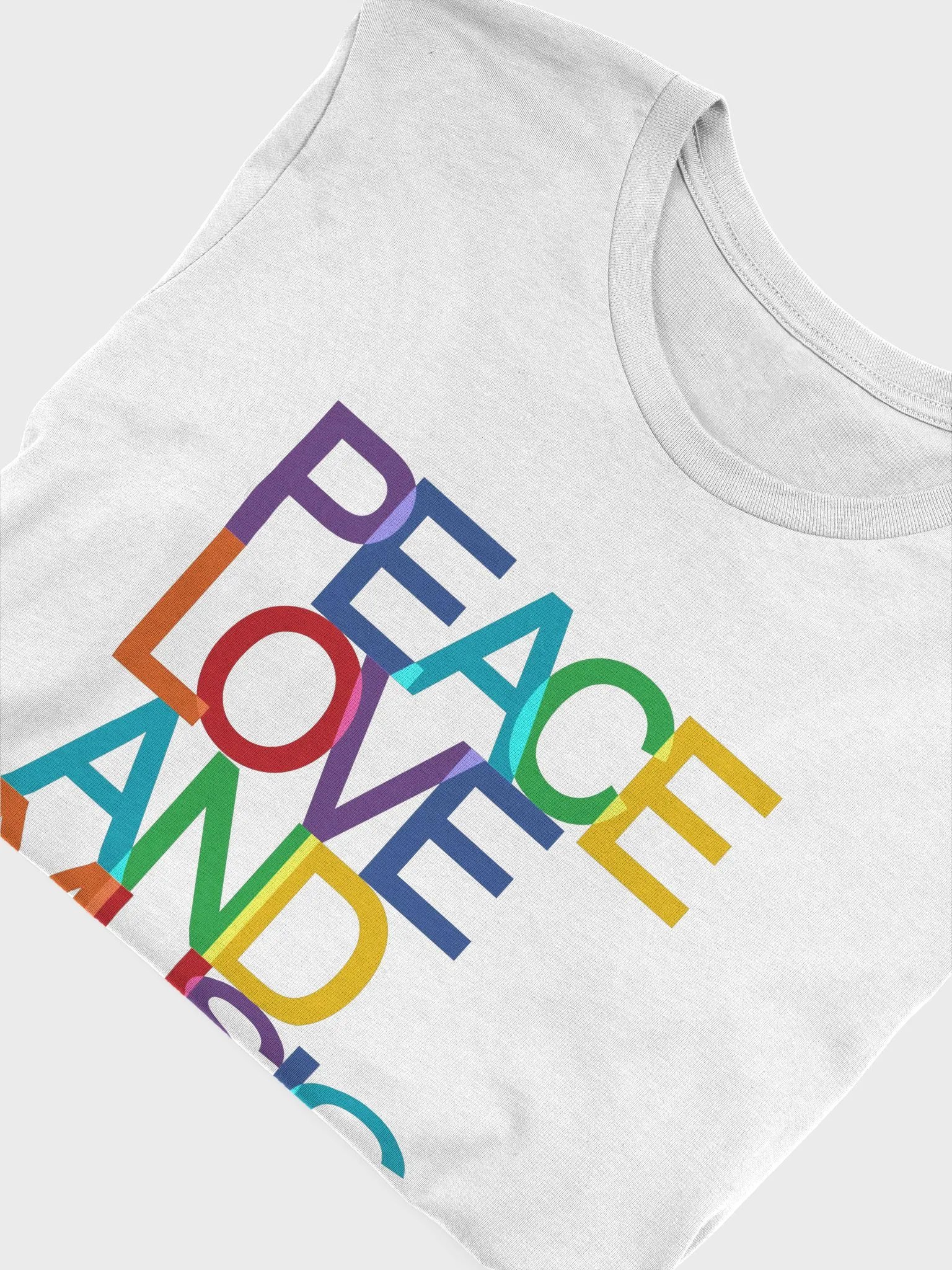 Peace Love Music White Tshirt product image (3)