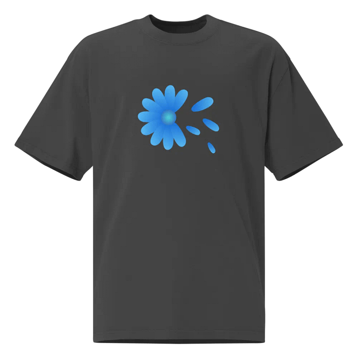Floating Petals Blue Flower T-Shirt product image (1)