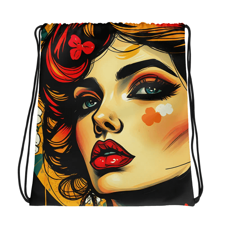 Floral Muse Drawstring Bag product image (1)