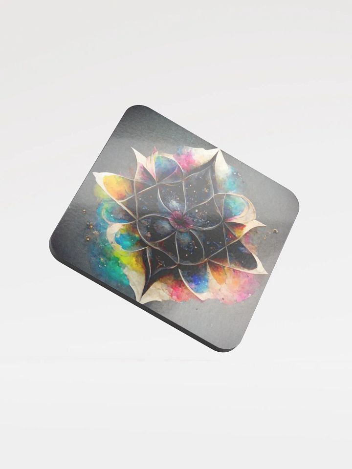 Mandala Magic Glossed Cork Coaster product image (1)