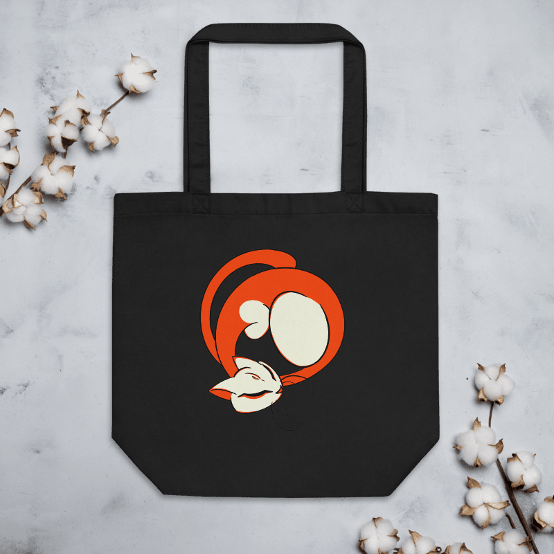 Calming Orange Cat Totebag / Black-Oyster product image (5)