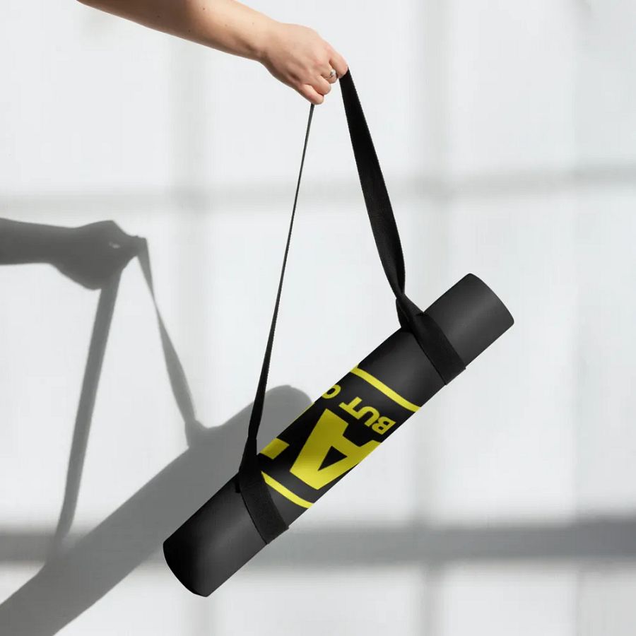 Just Breathe I'm a Warrior Yoga Mat product image (7)