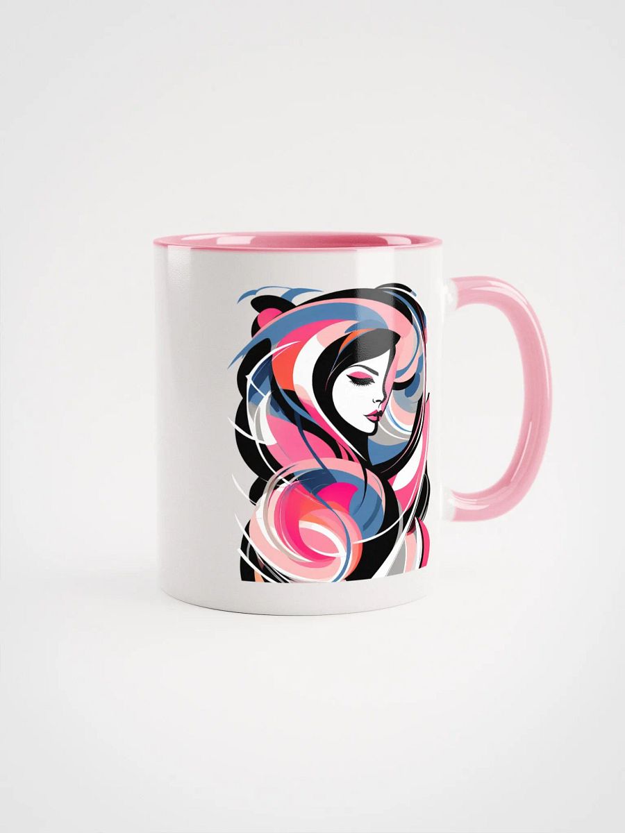 Serenity - Abstract Art - Ceramic Mug with Color Inside product image (1)