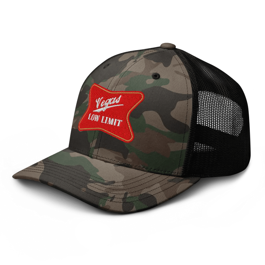 Vegas Low Limit Camo Trucker Hat product image (6)