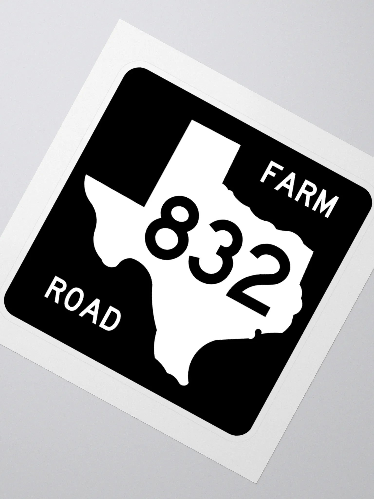 Texas Farm Road Sign FM 832 Sticker product image (2)