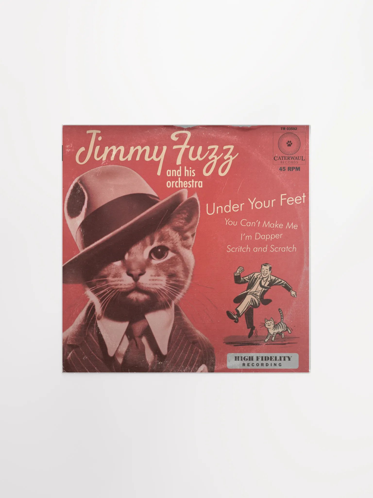 Jimmy Fuzz poster - Under Your Feet album jacket (front) - 12
