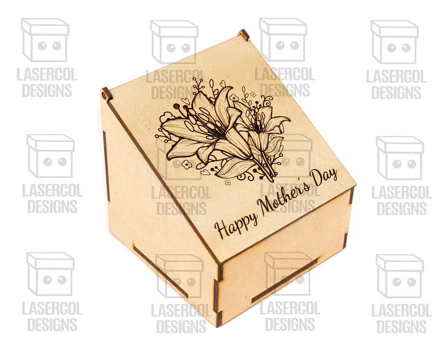 Mother's Day Gift Boxes (2 Sizes, 4 Styles) - Laser Cut Files product image (7)