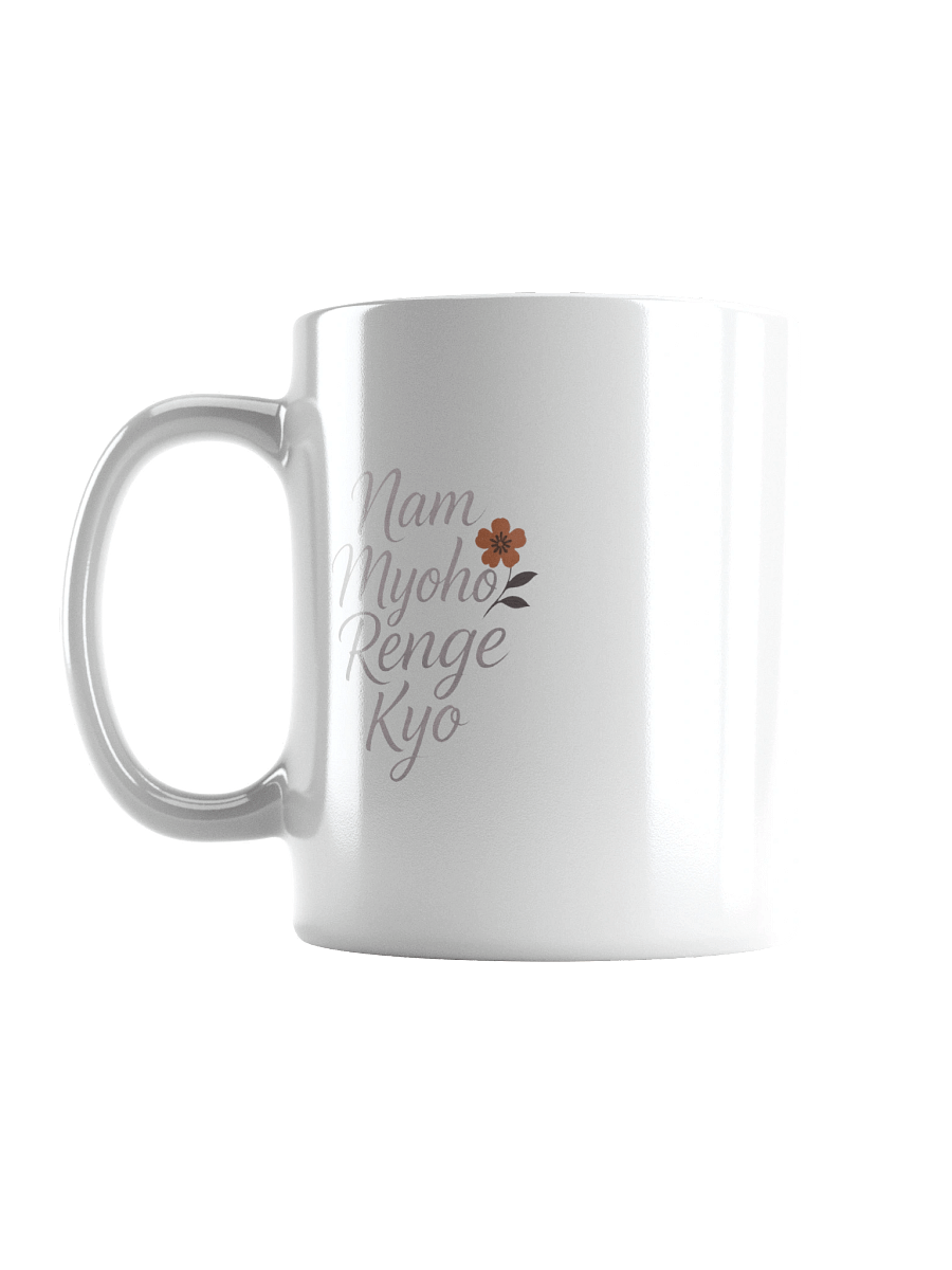 Nichiren Buddhism White Glossy Mug - Sacred Chant for Daily Practice product image (18)