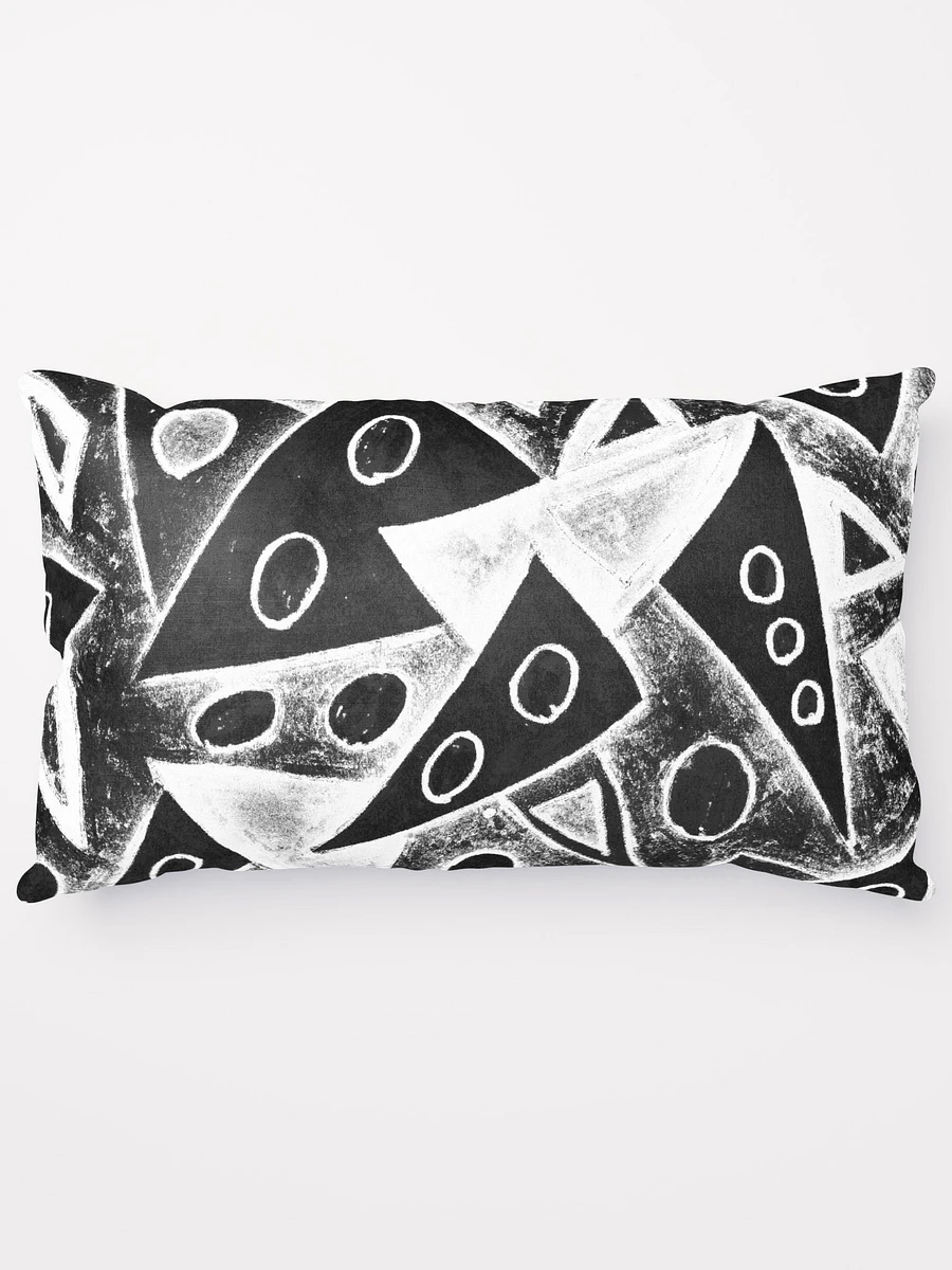 Abstract Black and White Triangles Throw Pillow Design product image (5)
