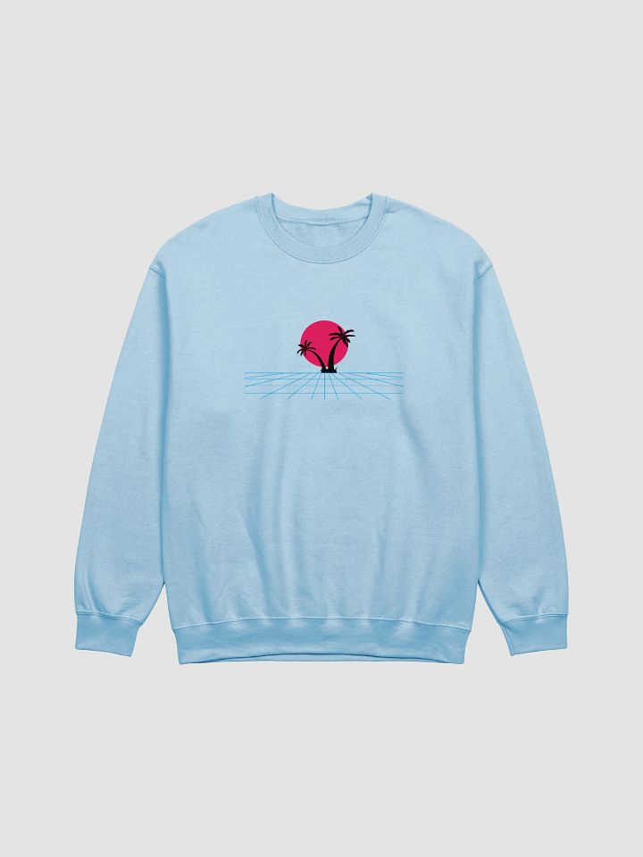 Retro Sunset Palm Trees Crewneck product image (1)