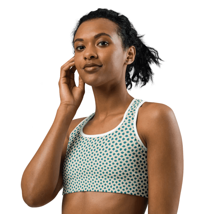 Blue Leaves Sports Bra product image (2)
