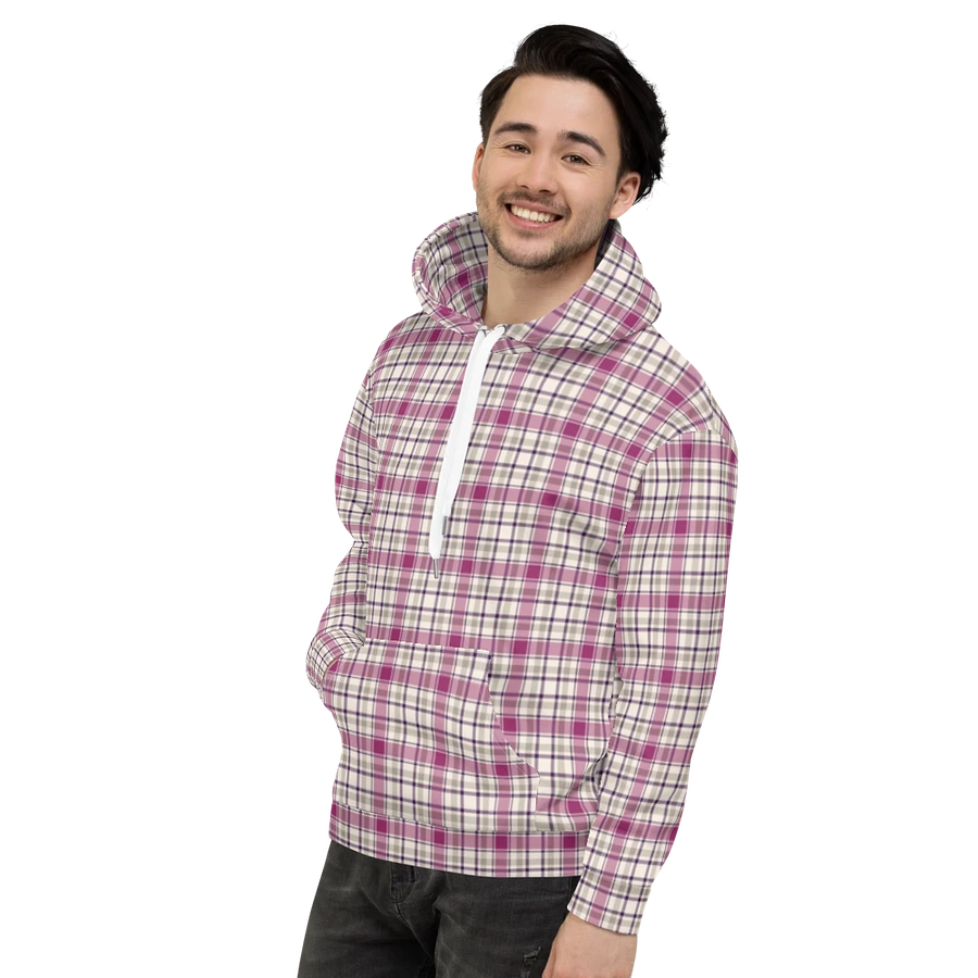 Magenta and Gray Plaid Hoodie product image (4)