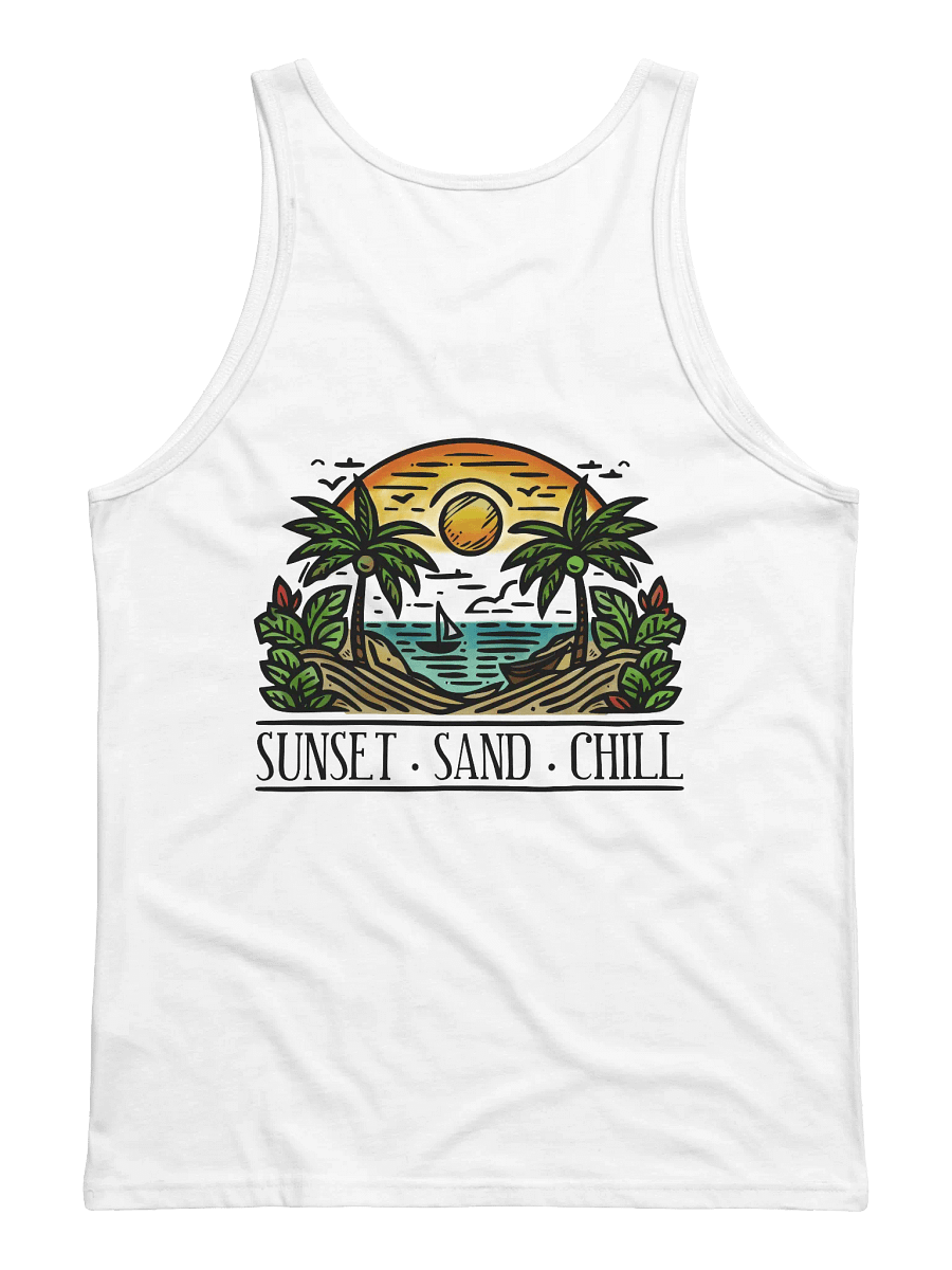 Sunset. Sand. Chill Canvas Tank Top product image (2)