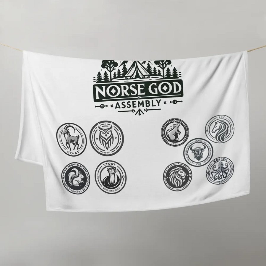 Norse God Assembly Throw Blanket product image (9)