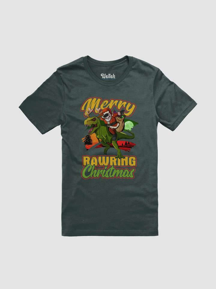 Merry Rawring Christmas - Hilarious Santa and T-Rex Christmas shirt product image (1)