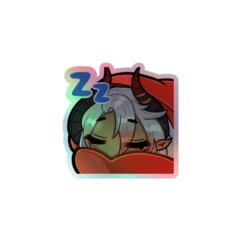 Sleepy Shiro Holographic Sticker Set product image (1)