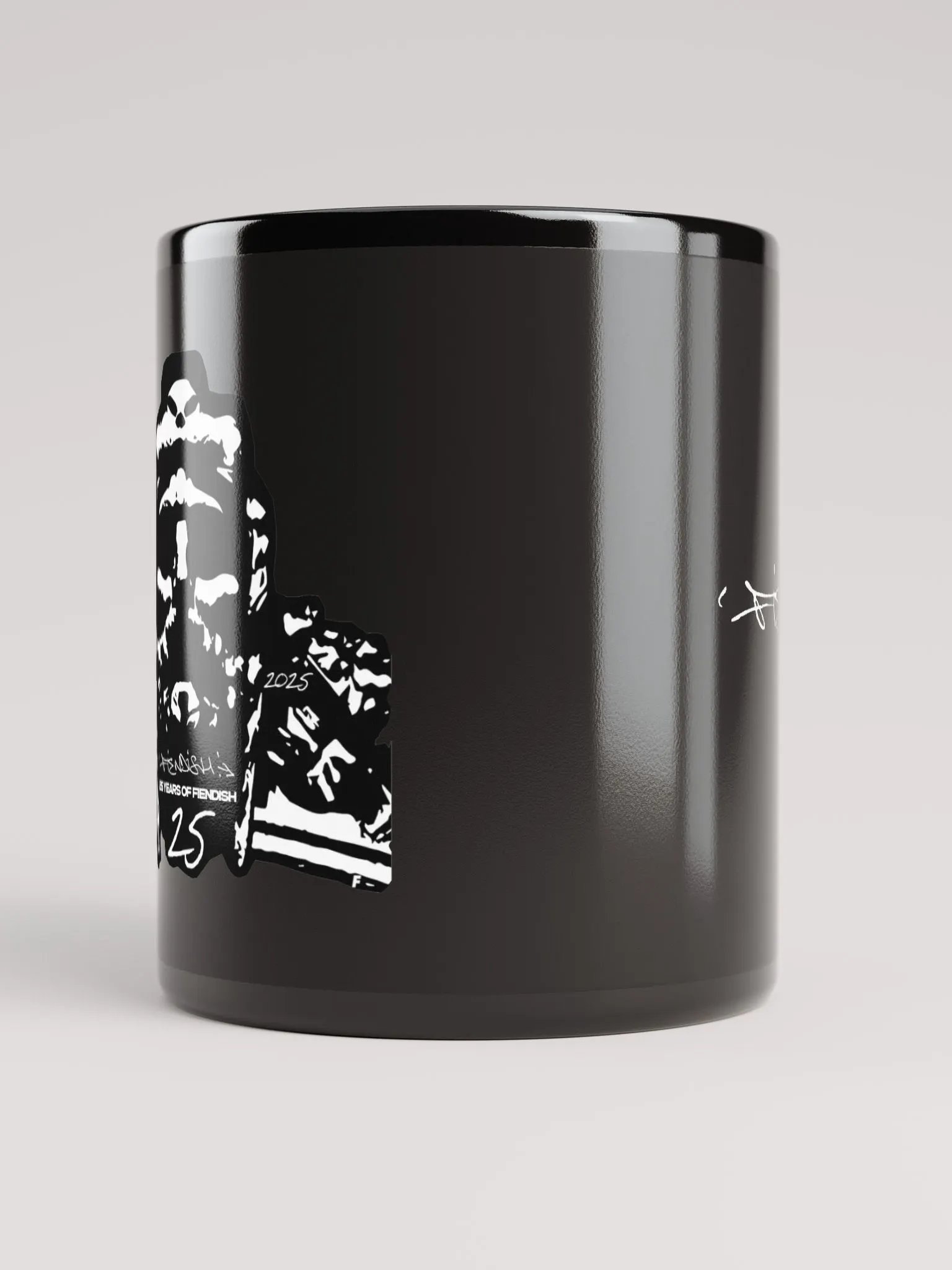 FIENDISH '25 YEARS OF FIENDISH' Black Gloss Mug (11oz) product image (6)