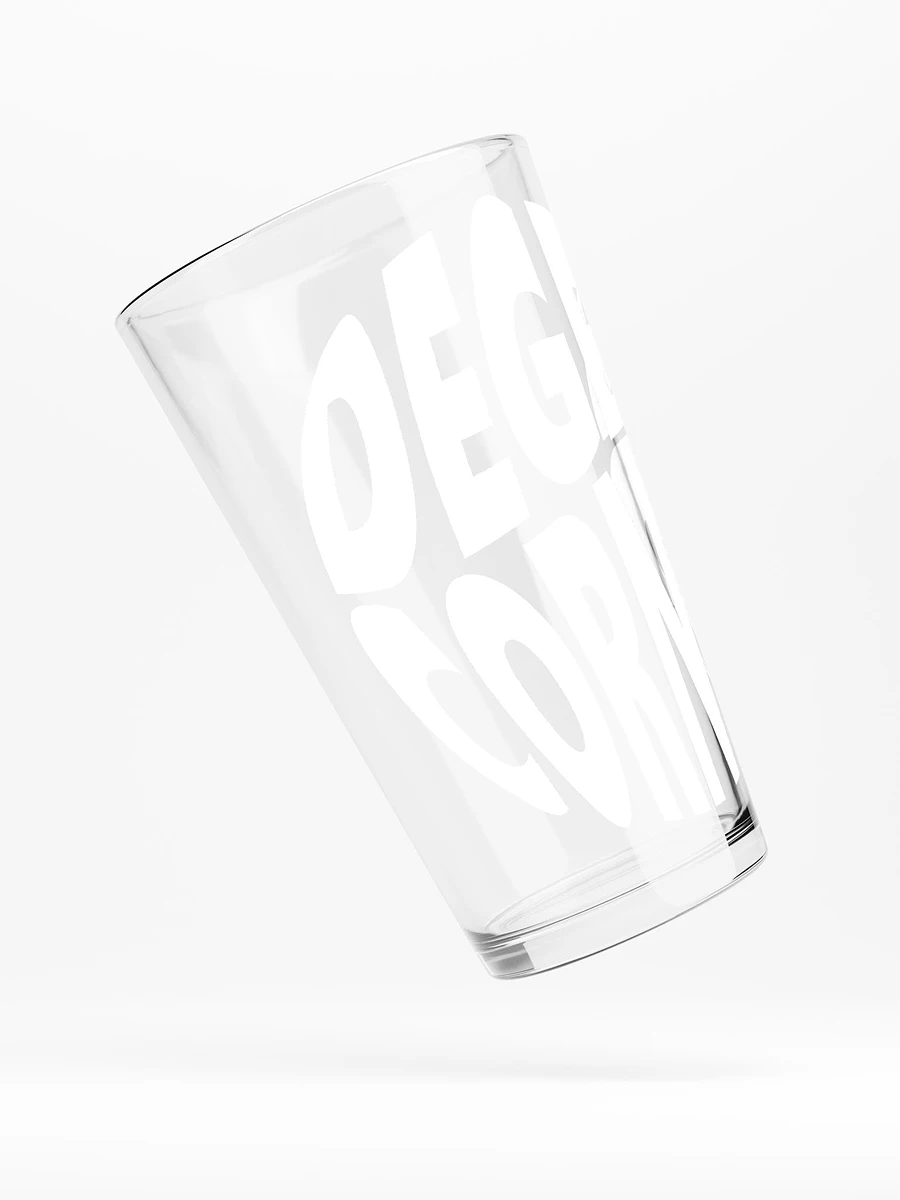 Degen Corner - Pint Glass (light logo) product image (4)