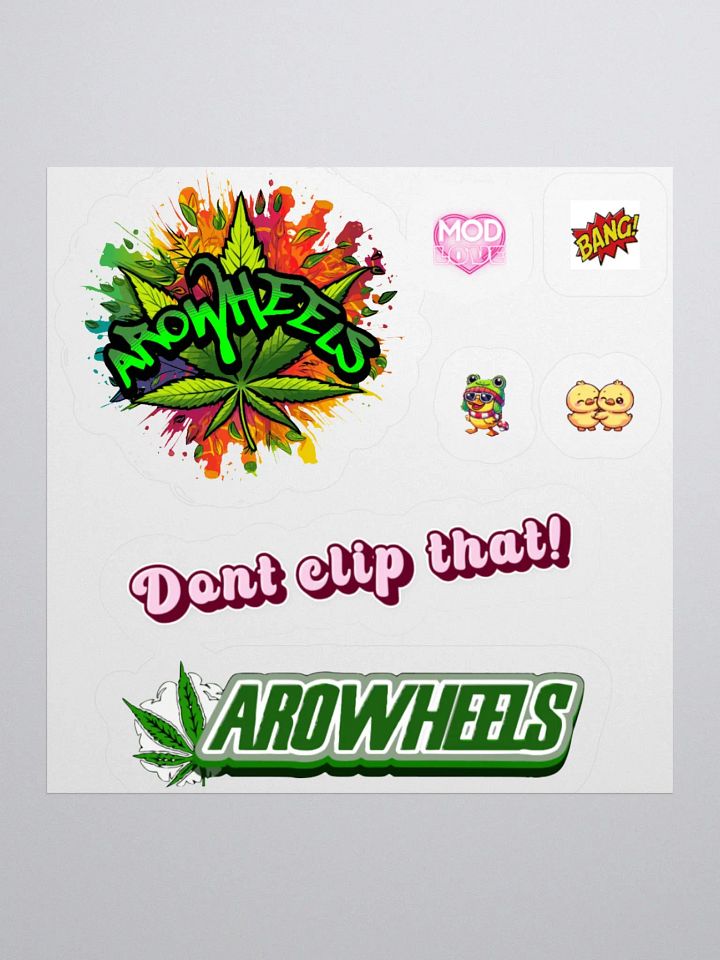 AROW sheet of cutout stickers product image (1)