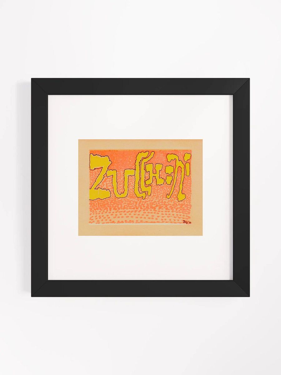 zucchini Panel Card Print Framed product image (2)