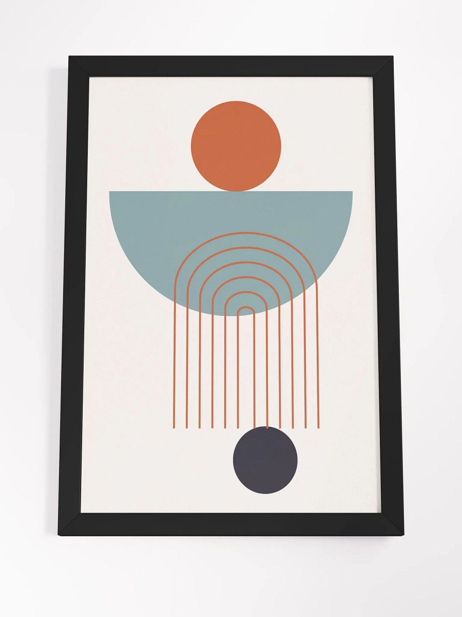 Abstract Geometry Framed Matte Poster product image (34)