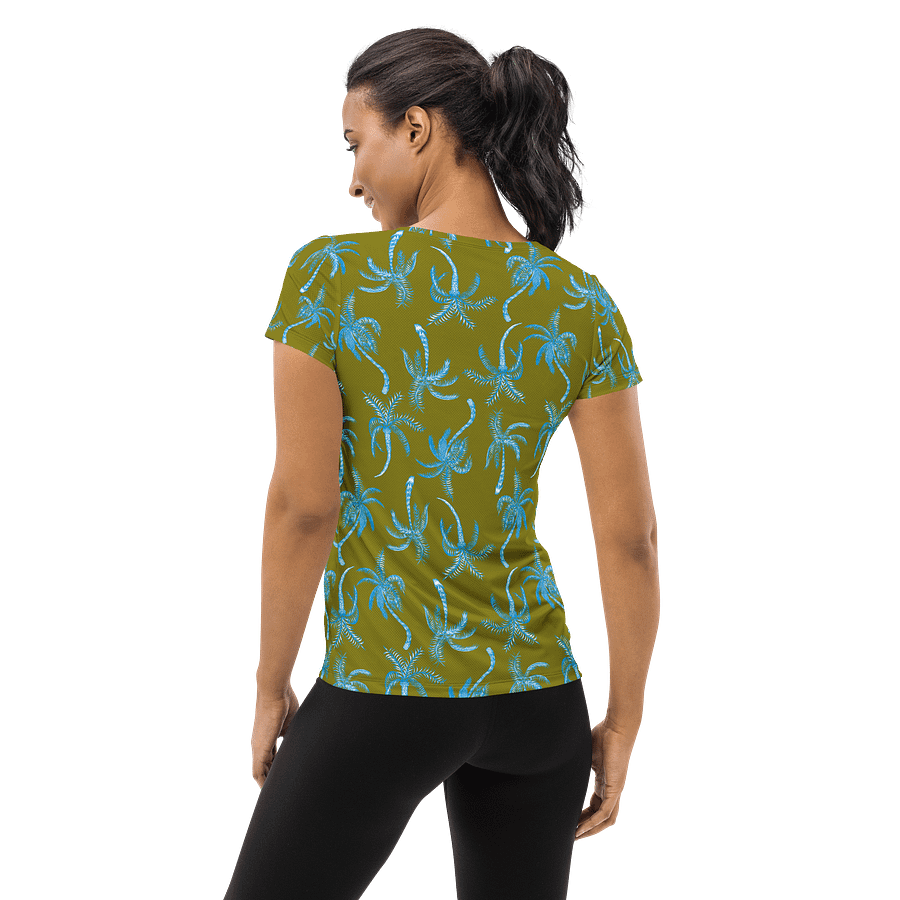 Neon Palmtree | Women's Athletic T-Shirt product image (5)