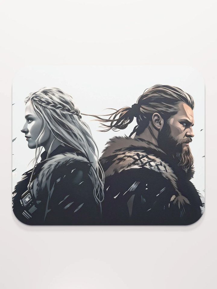 Classic Mouse Pad - Viking Couple product image (1)
