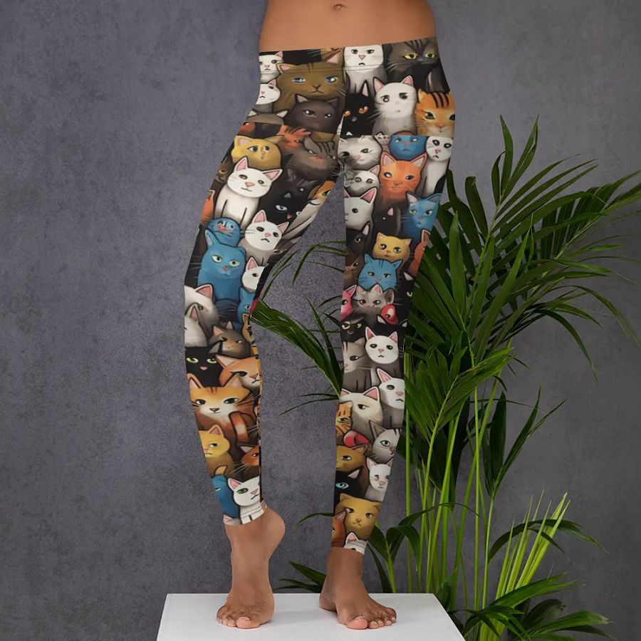 Leggings for Women – Cute Kittens Print for Adorable & Comfortable Style product image (5)
