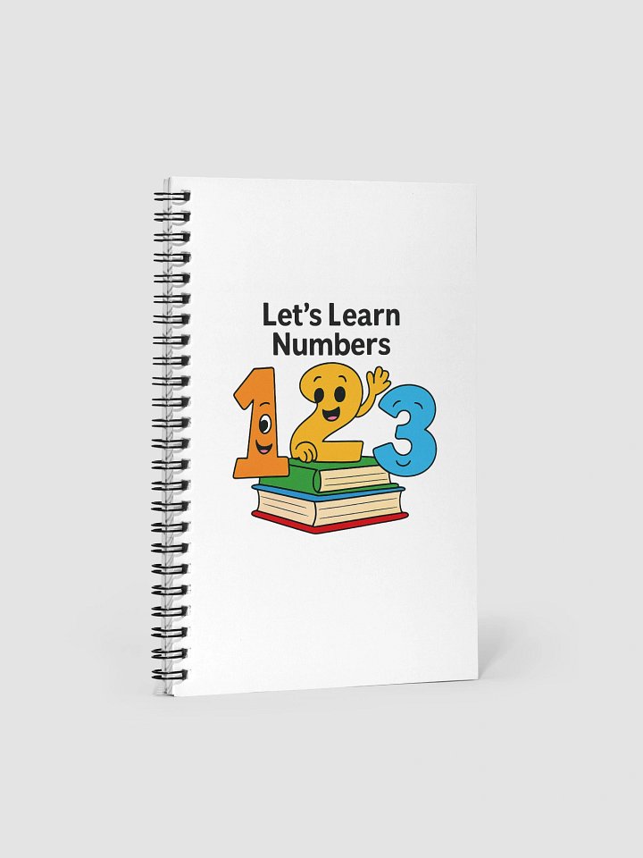 Let's Learn Numbers Spiral Notebook product image (1)