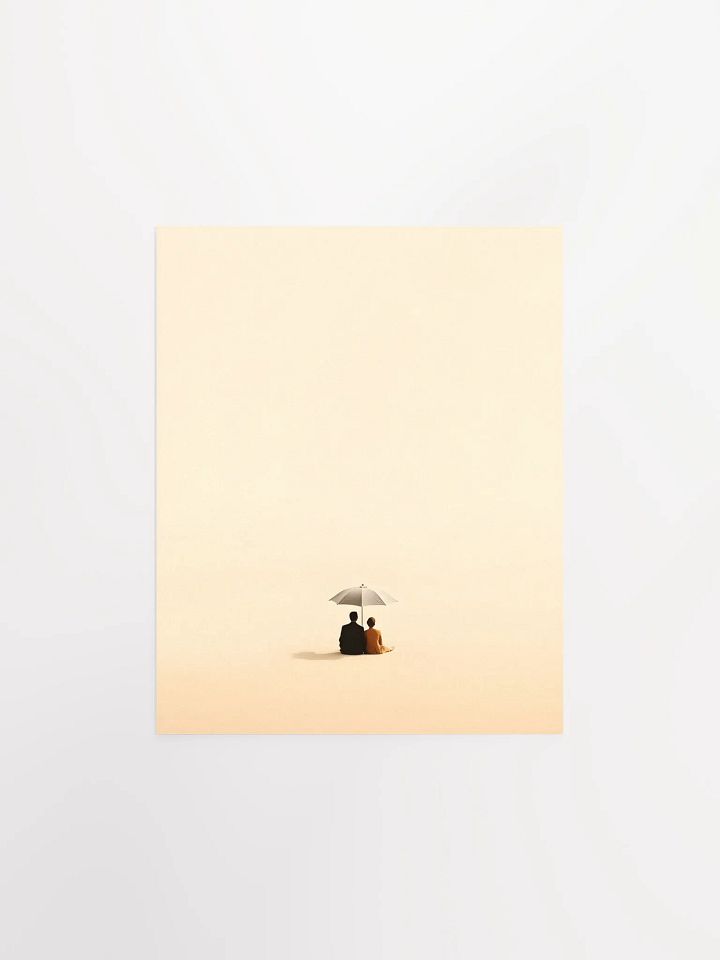 Couple Staring in the Desert Under an Umbrella product image (5)
