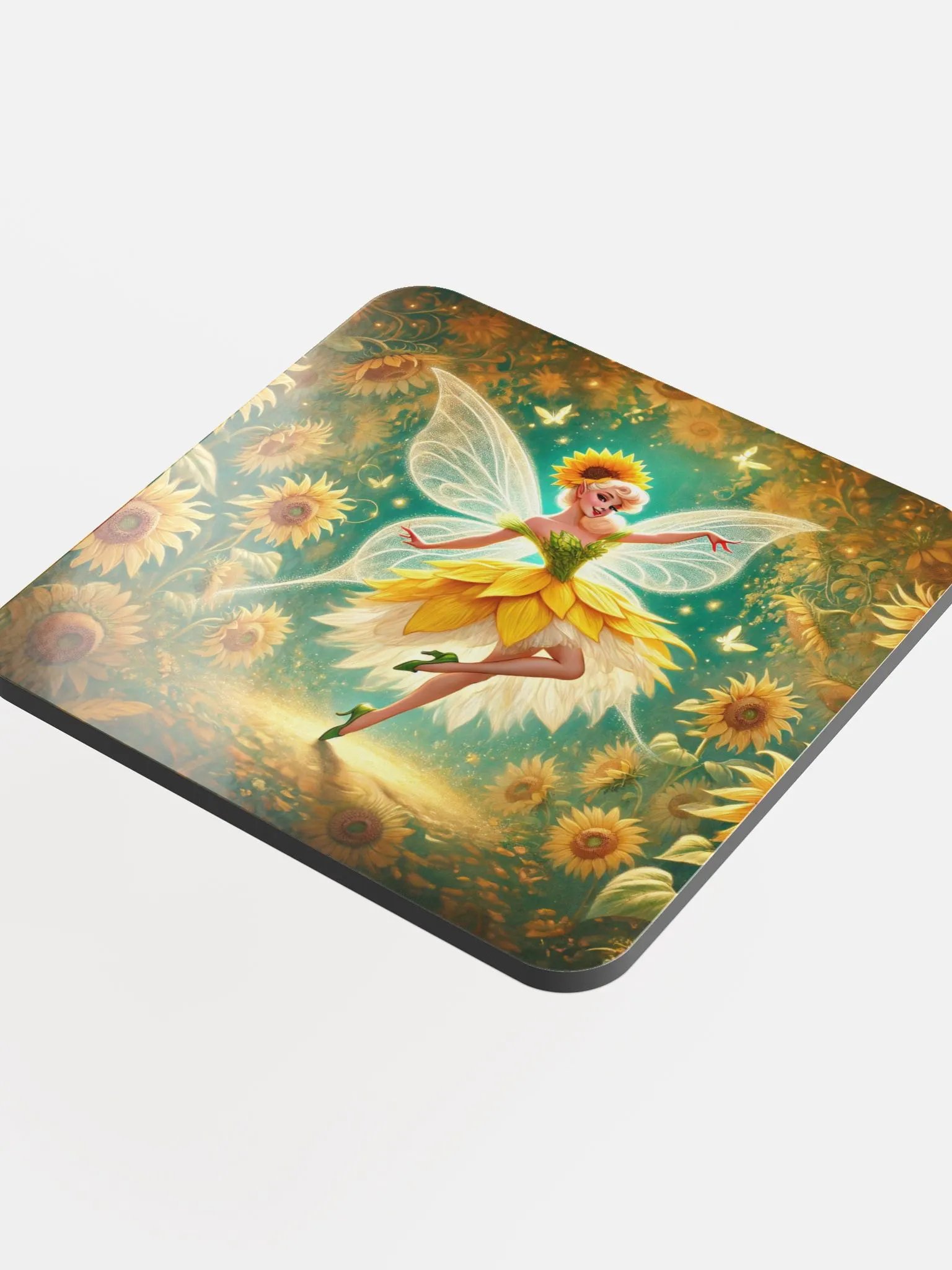 Enchanted Sunflower Fairy Coasters product image (4)