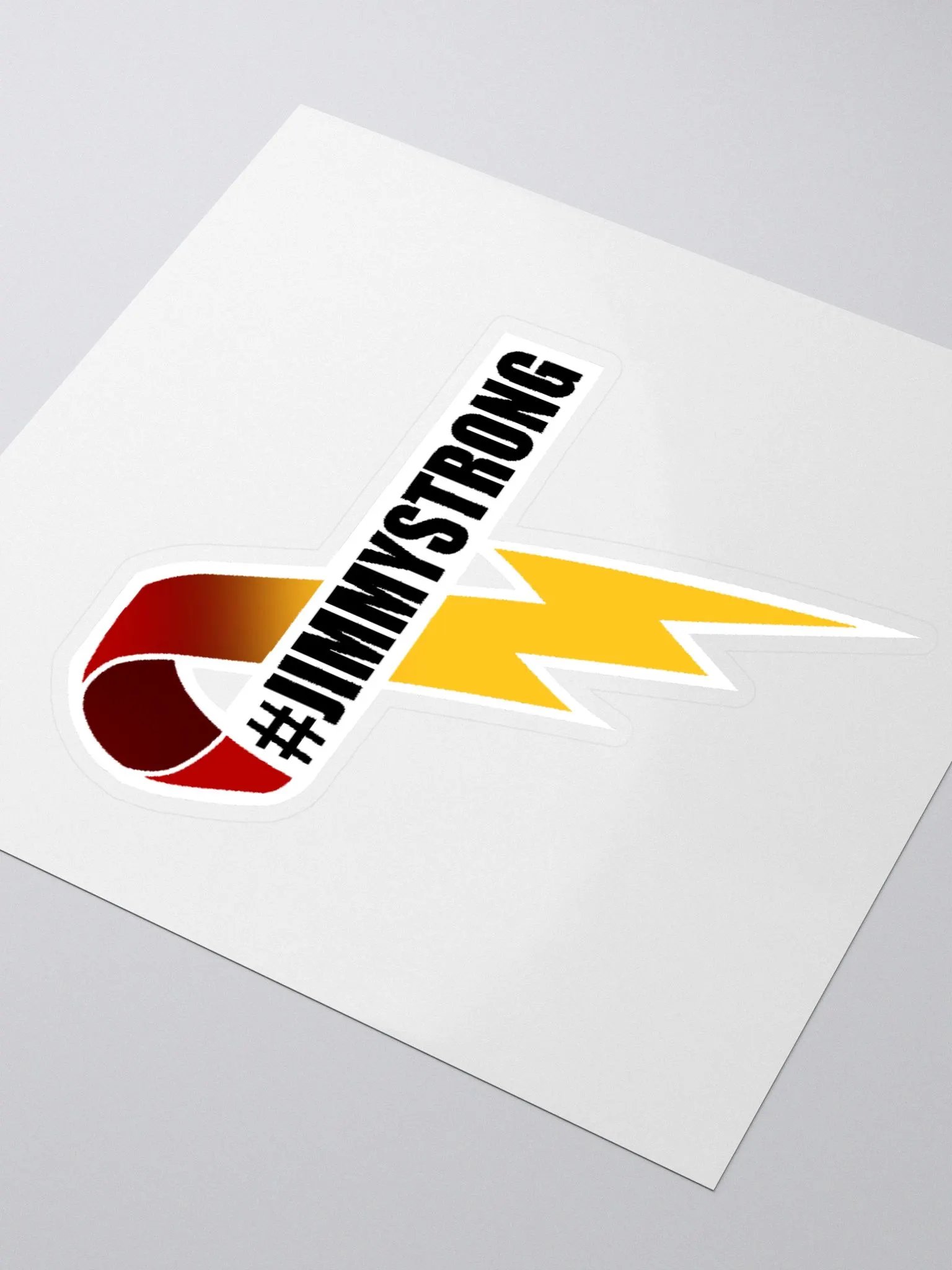 #Jimmystrong Flash Ribbon Sticker product image (3)