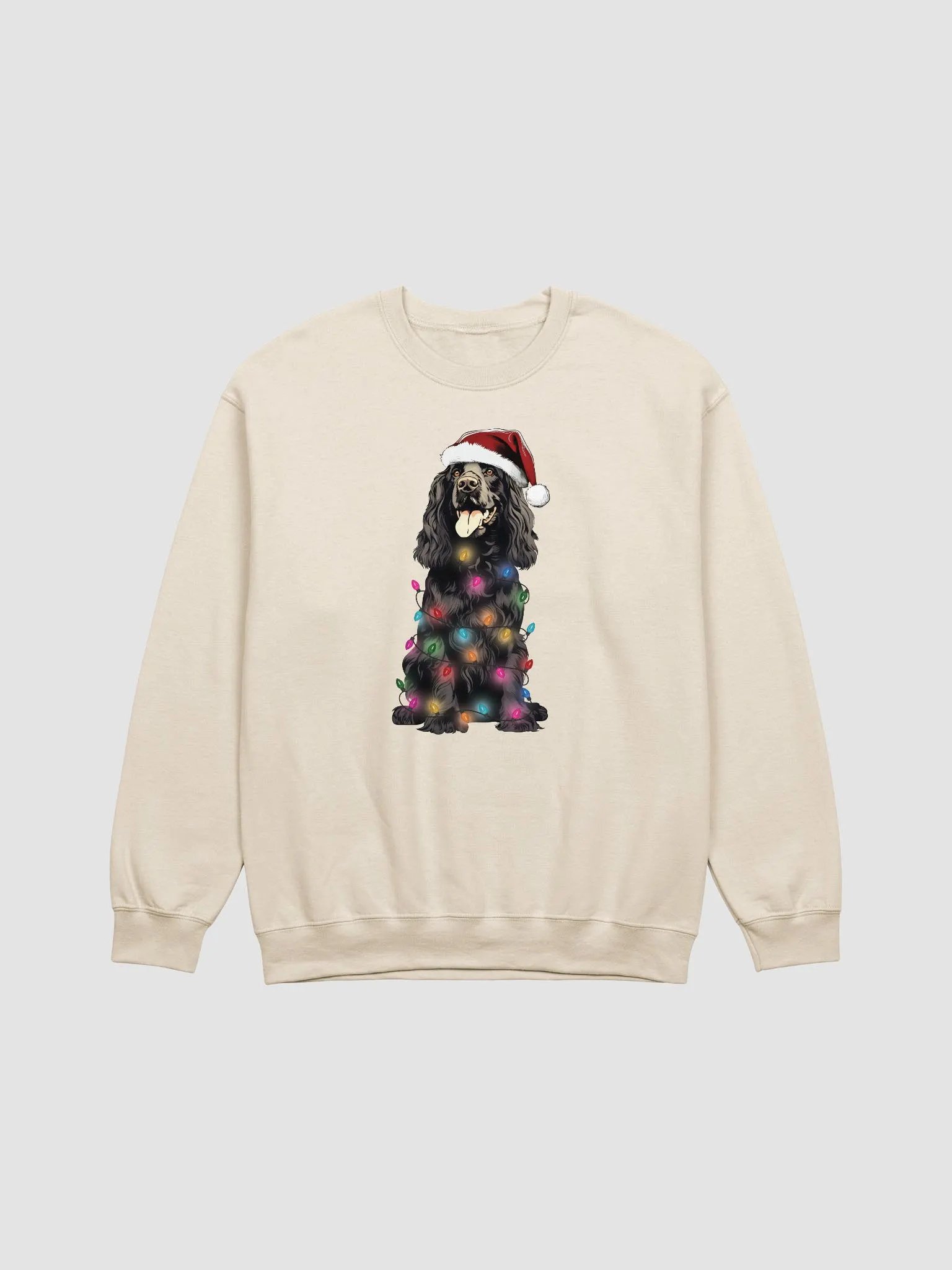 Funny Cocker Spaniel(Black) Christmas Sweatshirt for Cocker Spaniel Paw-rents product image (18)