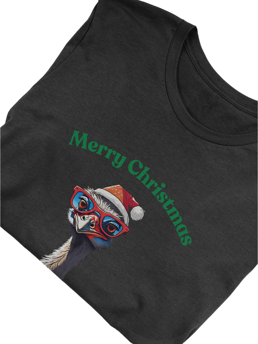 Festive Emu Merry Christmas T-Shirt - Green product image (5)