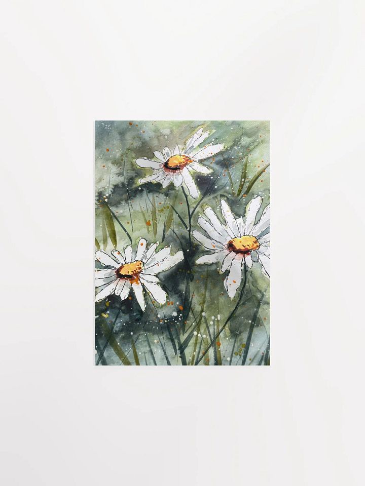 Dancing Daisies - Watercolor Painting product image (1)
