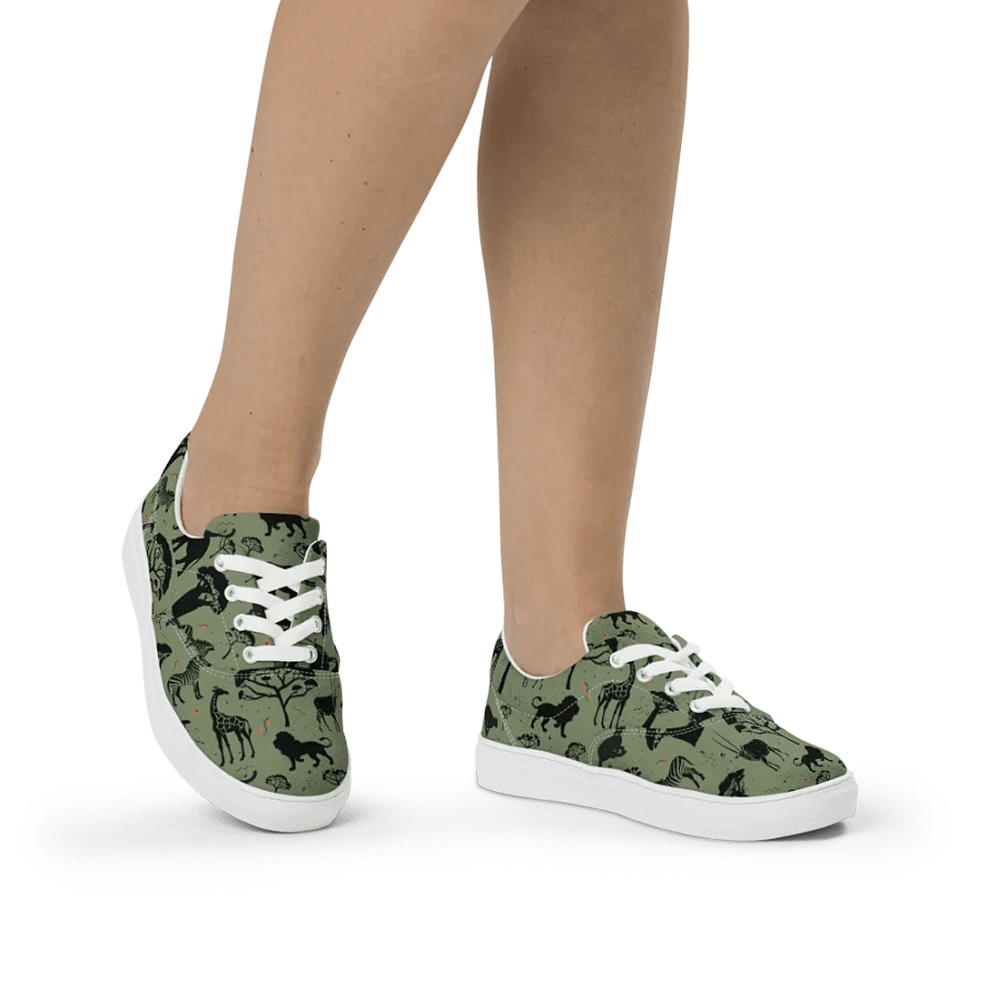 Savanah Wildlife Lace-Up Canvas Shoes product image (2)